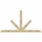 Ekena Millwork Saratoga Rough Sawn Timber Gable Bracket, Douglas Fir, 108"W x 58"H x 4"D x 6"F, 13/12 Pitch GBW108X58X0406SAR00RDF - alternate 1